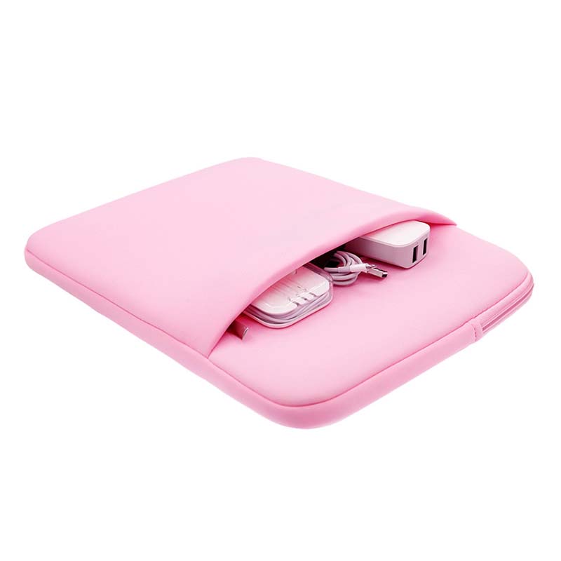 Custom Women Waterproof Soft Neoprene Protect Retina Notebook Laptop Case Sleeve With Pocket for Cellphone Charge Mouse